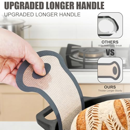 Silicone Bread Sling (2 Pcs Grey Oval)