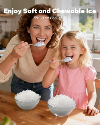 Nugget Ice Maker Countertop (Stainless Steel-PRO / 33 lbs)