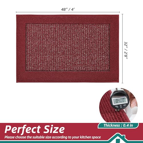 Kitchen Rugs 32"x48" (Red / 32" X 48" (Rectangular))
