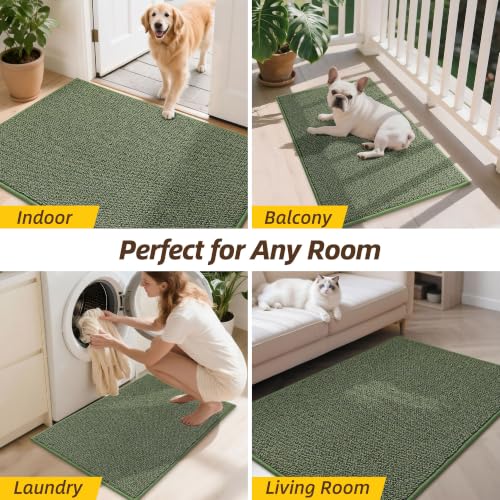 Dirt Trapper Door Mat 24" x 36" (Green / 24'' X 36'')