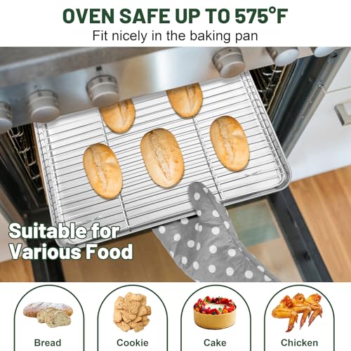 Cooling Rack 15.3” x 11.1” Stainless Steel Wire Baking Rack (15.3"*11.1")