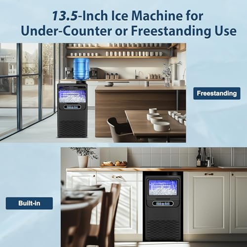 Commercial Ice Maker Machine (100Lbs/24H-Black1)