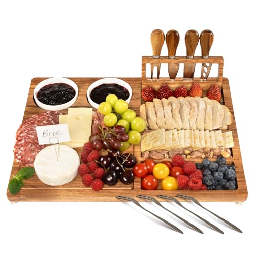Charcuterie Boards Set with Knives