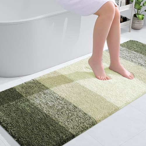 Bathroom Runner Rug 59x24 (59" X 24" / Dark Green)