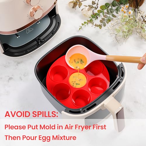 Silicone Muffin Pan for Air Fryer Oven (7-Cup)