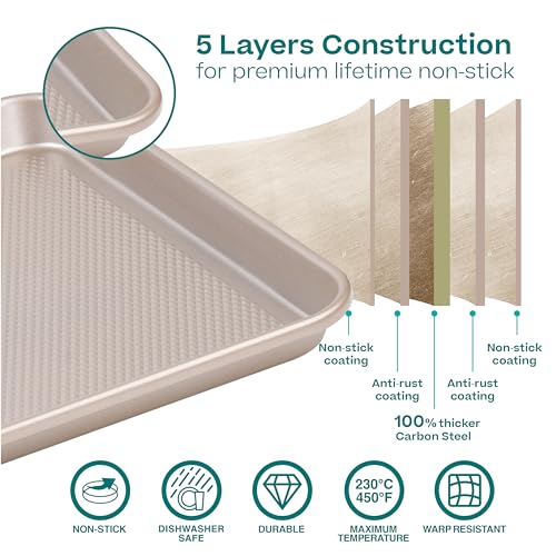Baking Sheet Pan Set (Champagne Gold)