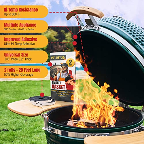 XXL 20 FT Grill Gasket for Smokers (2 Count)