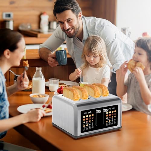 4 Slice Toaster Touch Screen (Silver)