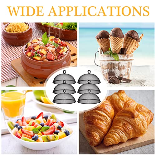 6 Pcs Metal Mesh Food Cover Outdoor Food Tents