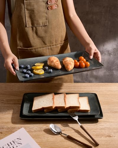 Serving Platters Set of 3 Sizes (Deep Forest)