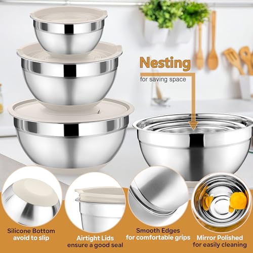 Mixing Bowl with Lid Set of 3