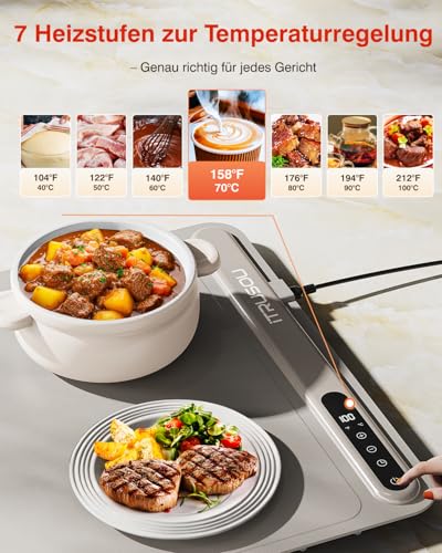 Warming Mat for Food (Light Gray / X-Large)