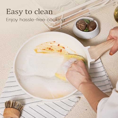 21pcs Pots and Pans Set (Cream White / 21 Piece)