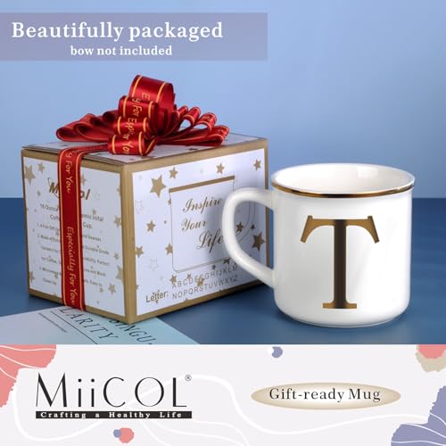 Ceramic Coffee Mug 16oz (Letter T Mug)