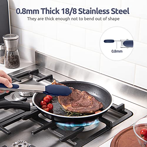 Kitchen Tongs for Cooking ((03) Midnight Blue)
