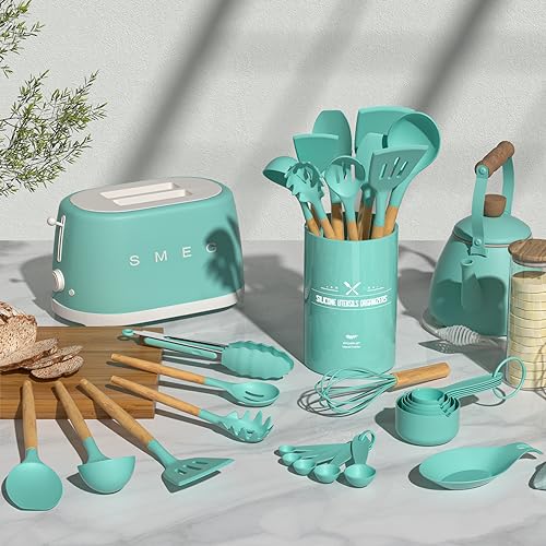 Kitchen Cooking Utensils Set (Green)