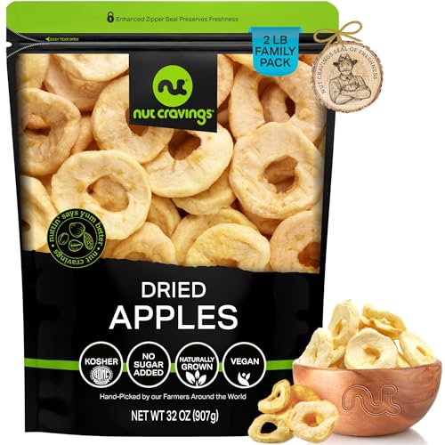 Dried Apple Rings Slices (Dried Apple Rings / 32 oz)