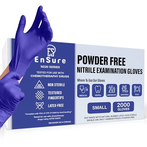 Blue Nitrile Gloves Medical Powder & Latex Free Chemical Resistant
