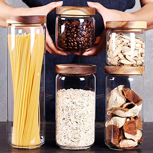 Set of 5 Kitchen Canisters (5set Mixed Size)