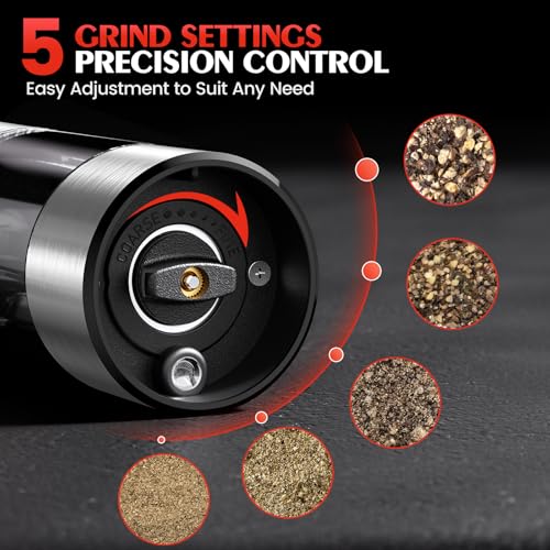 Electric Salt and Pepper Grinder (Stainless Steel)