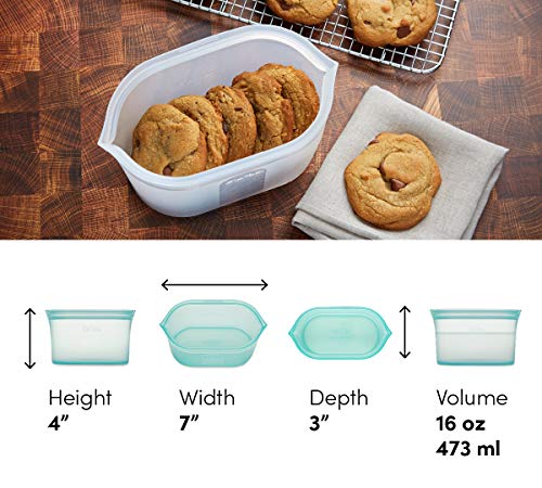 Reusable Food Storage Bags (Peach / Small Dish)