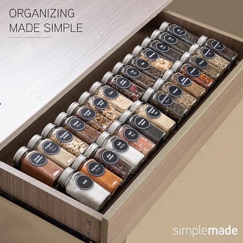 Spice Drawer Organizer (Set of 1 / Black)