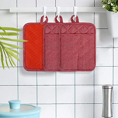 Pot Holders Yarn (Potholders / Red Pot Holders)