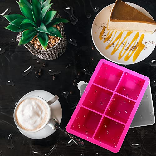 Silicone Ice Cube Trays (Dark Gray and Rose)