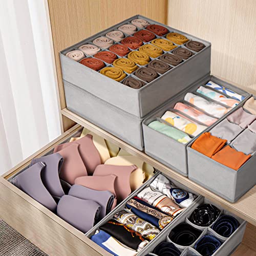 12 Pack Sock Underwear Drawer Organizer Dividers (12 Count)