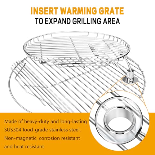 19.5" Cast Iron Round Grill Grate Grid for Pit Boss K24 (19.5" Stainless Steel Round Grill Grate Grid)