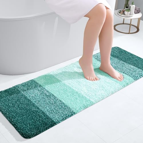 Bathroom Runner Rug 47x17 (47" X 17" / Blackish Green)