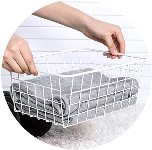 Wire Storage Baskets (2 Pack / White)