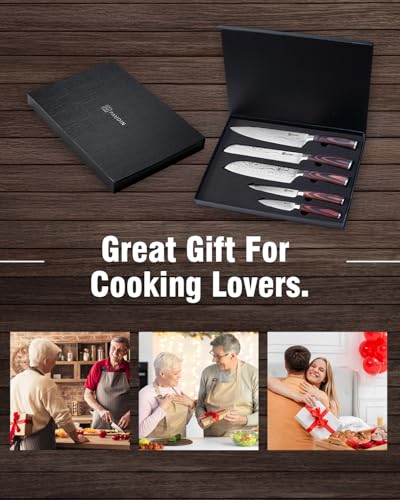 Knife Set 5PCS Kitchen Knife Set without Block