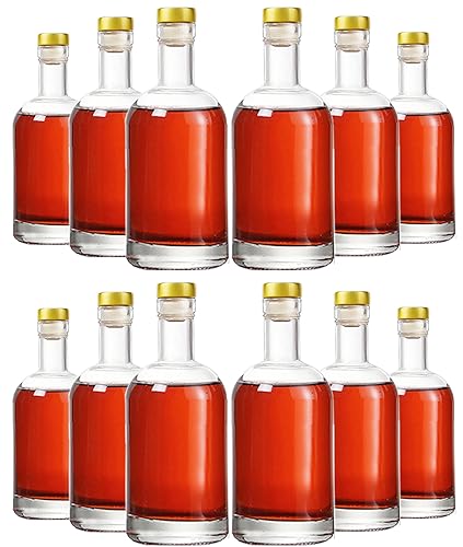 Clear Glass Bottles 12 oz (Clear-12oz-12pack)