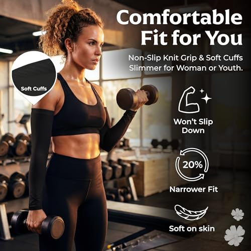 Women’s Cooling Arm Sleeves (1 Pair: Black / One Size)