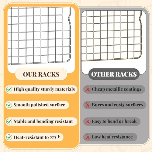 2 PCS Grid Wire Baking Cooling Racks