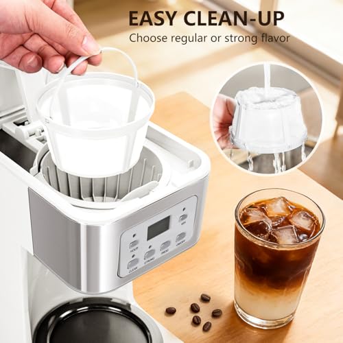 12 Cup Programmable Coffee Maker (White)