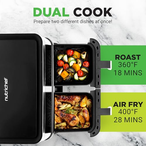 Double Basket Air Fryer 8.8 QT