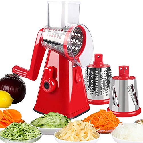 Manual Rotary Potato Grater Kitchen Mandoline Vegetable Slicer