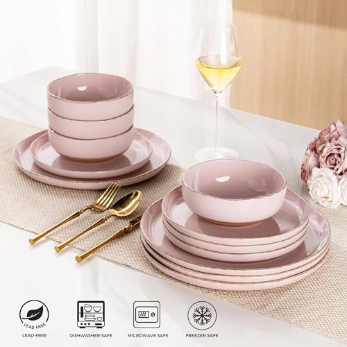 Dinnerware Sets for 4 (Cloud Pink / Service For 4(12Pcs))