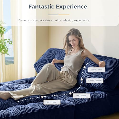 Folding Sofa Bed (Navy / Full)