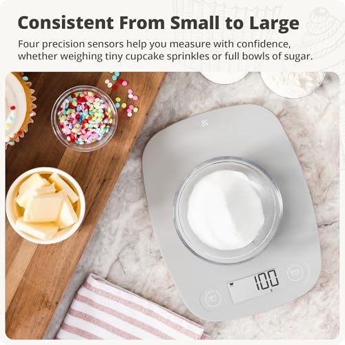 Food Scale Slim & Compact Build (Ash Gray)