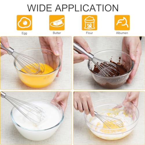 Stainless Steel Whisk Set of 4 (4pcs: Clear 6.7"+9.3"+10.4"+12")