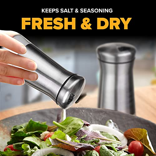 Salt and Pepper Shaker Set (Silver)