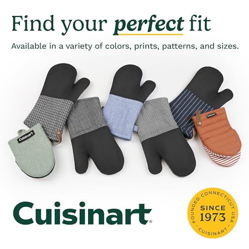 Cuisinart Heritage Kitchen Oven Mitts (Denim Pinstripe)