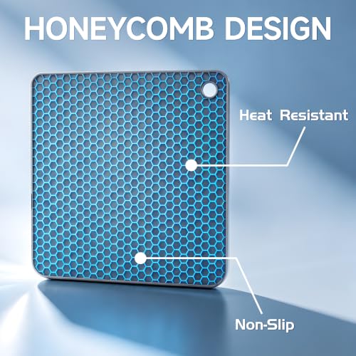Trivets for Hot Dishes (Grey: Square & Round)