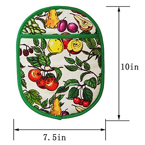 Pot Holders with Transparent Clear Silicone Shell and Nice Friut Flower (Potholders / Fruit Flower)