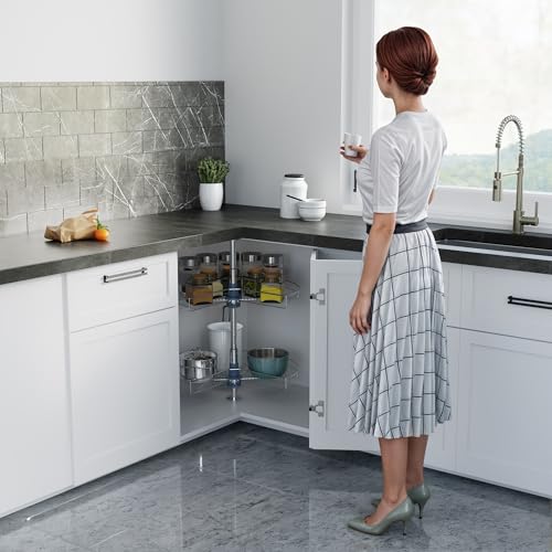 Dowell Base Cabinet Kidney Shape Dia.28 270° Lazy Susan