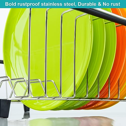 Expandable Multifunctional Dish Drying Rack (Black)