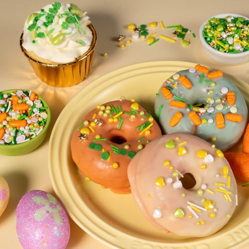 Spring Sprinkles for Cookies 4.23 Ounce Green Sprinkles for Baking Green Eggs Perfect for Easter Cake Decorations